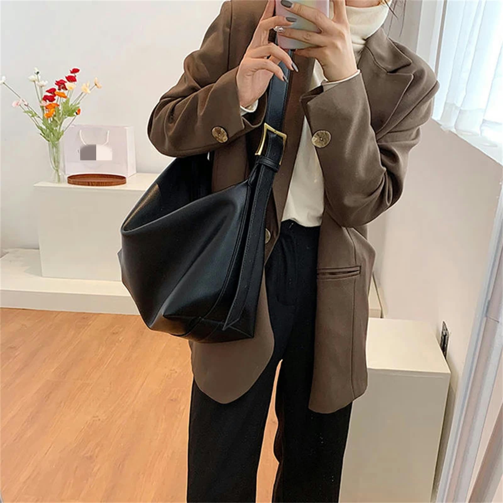 borsa tracolla donna Borsa In Pelle Pu Per Donne Casual Crossbody Borse A Tracolla Di Grandi Dimensioni