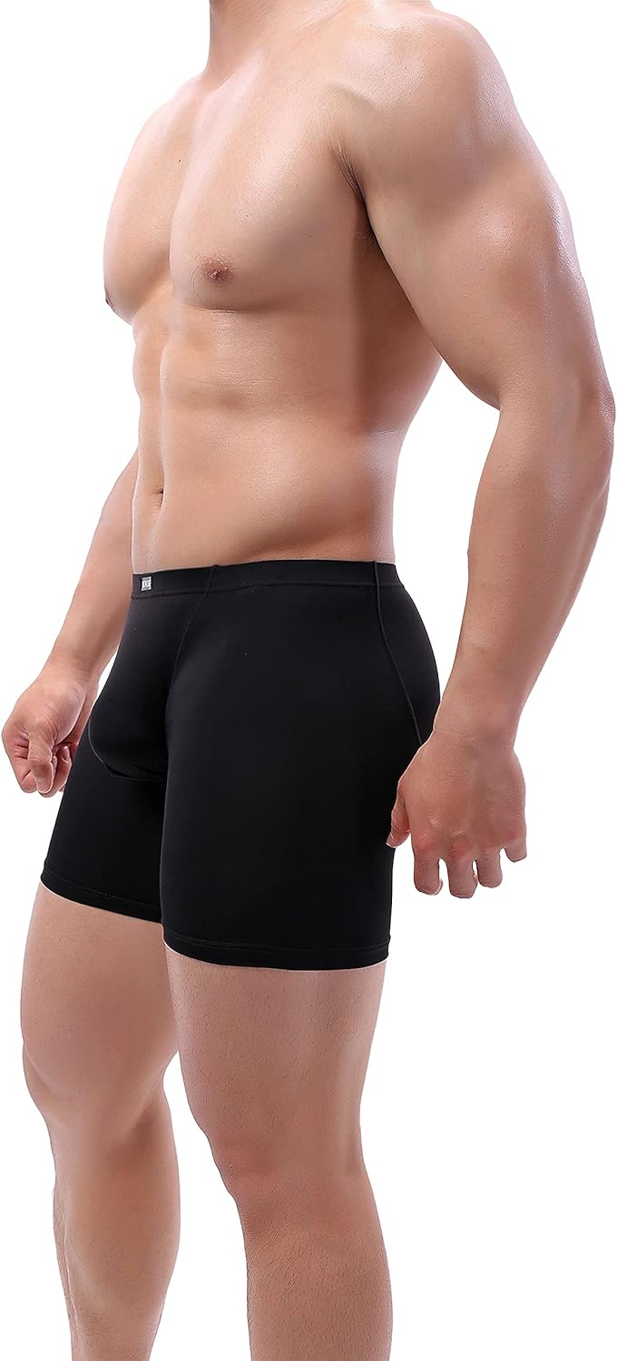iKingsky Men's Long Leg Boxer Briefs Seamless Front Breathable Trunks Silky No Ride Up Underwear Stretch Men Underpanties - Image 6