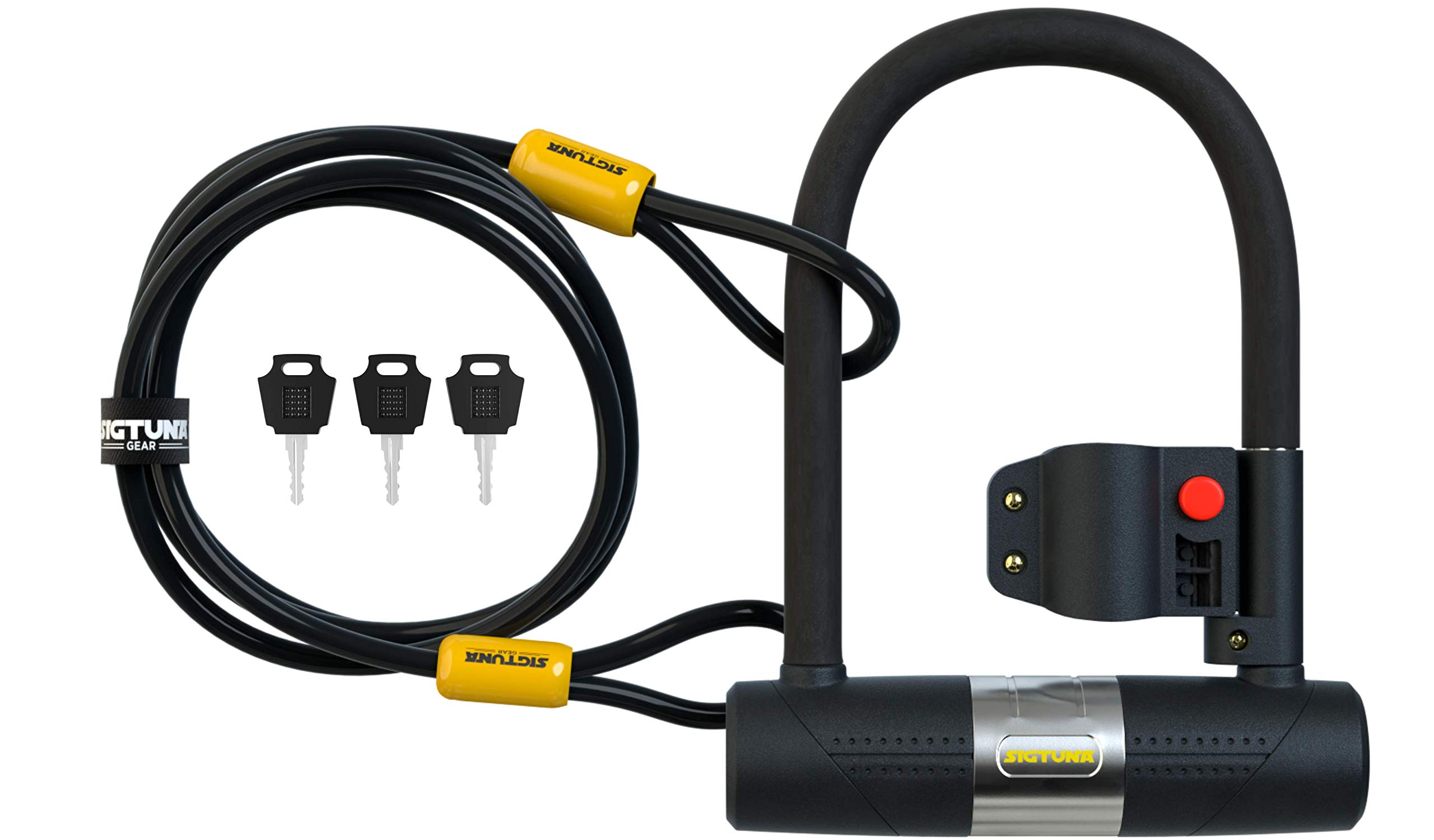 SIGTUNA Bike Locks 16mm Heavy Duty U Lock with ULock Shackle and