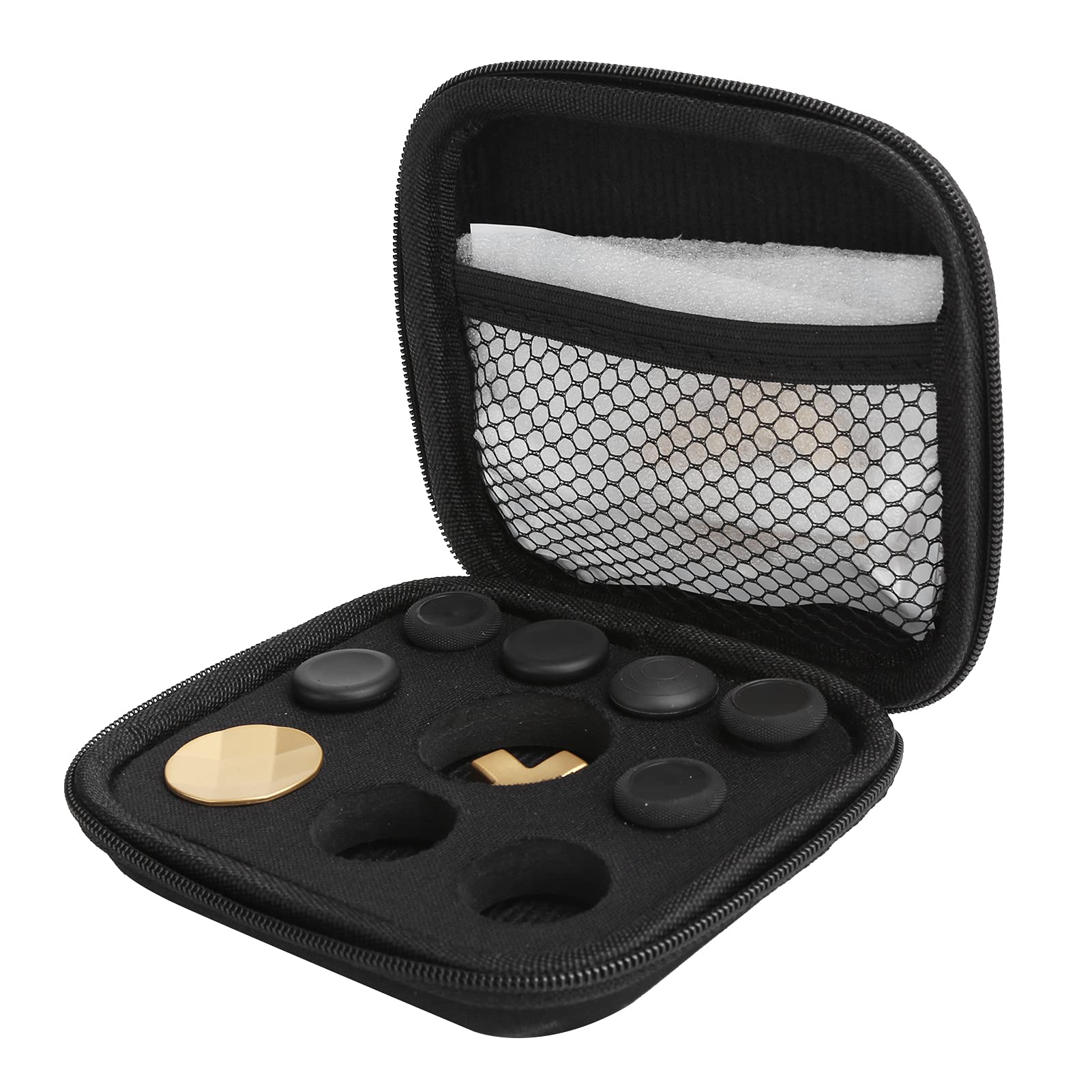 ASHATA Jeu de Pièces de Rechange pour Manette pour Elite Series 2, 6 Joysticks Métal Mod Swap, 4 Palettes, 2 D-Pads, 1 Outil de Réglage, 13 en 1 Manettes Métalliques pour Elite