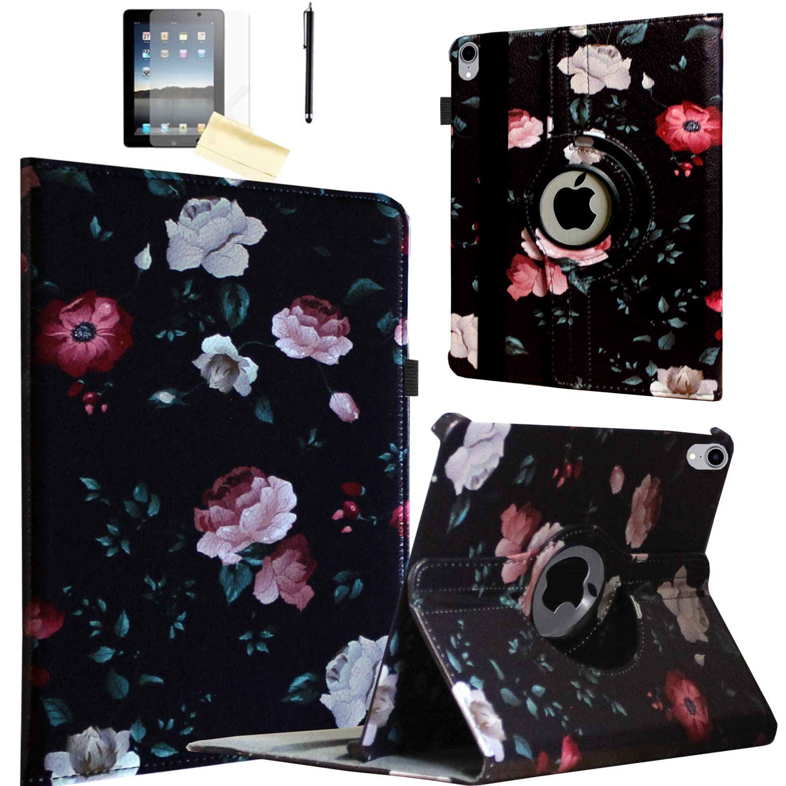 JYtrend Case for iPad A16 11-inch (11th Gen 2025), for 2022 iPad 10th Generation 10.9 inch, Rotating Stand Smart Magnetic Cover for Model A3354 A3355