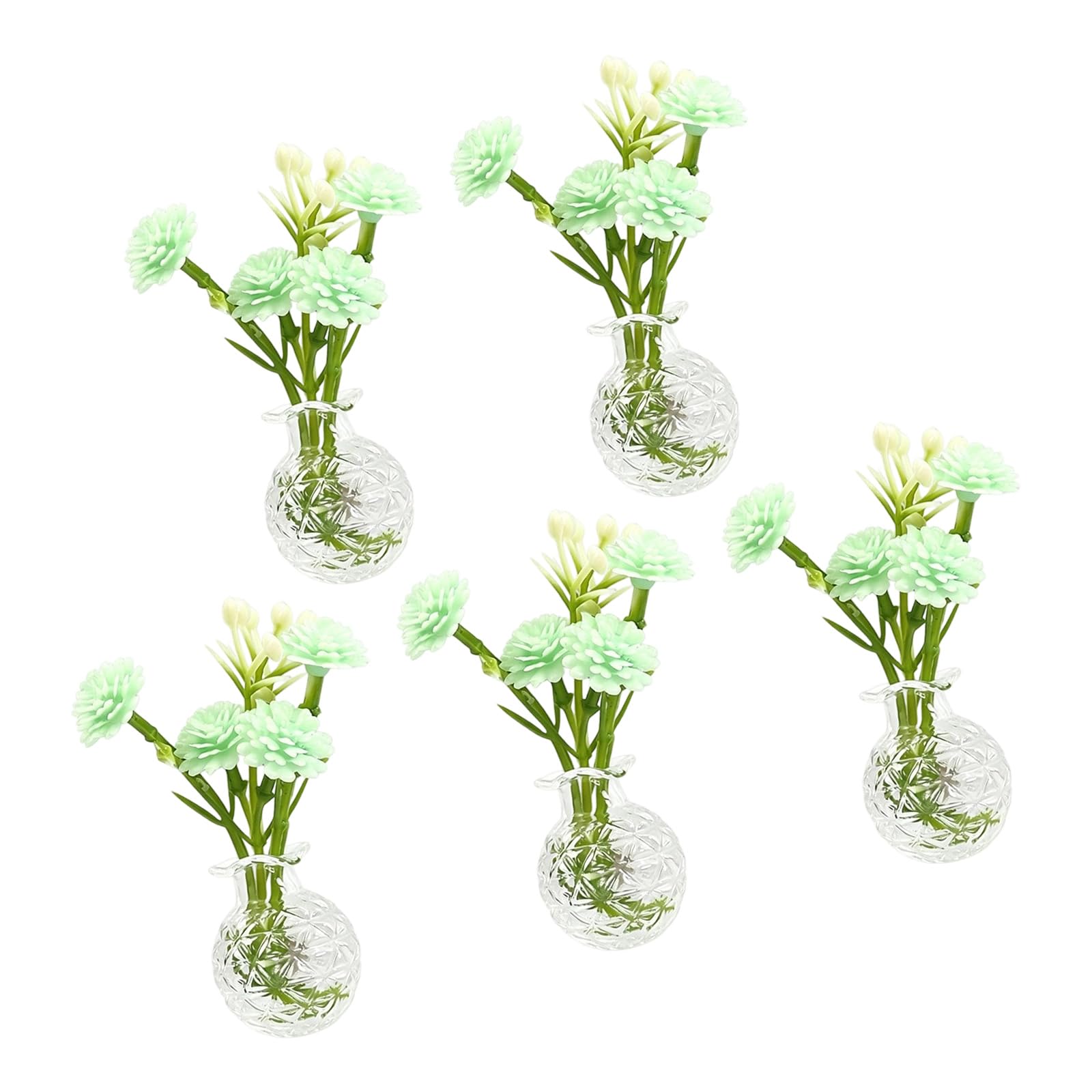 Elnwnnkc Minis Vase, Miniature Plant Vase Magnet Decoration for Refrigerator Kitchen Locker Offices Refrigerator Magnets Fridge Magnets with Flowers