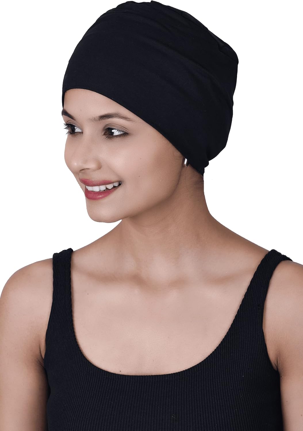 Chemo Hats Solid Sleep Cap Women's Bamboo Soft Headwear Cancer Cap Chemo Headwear Women - Image 2