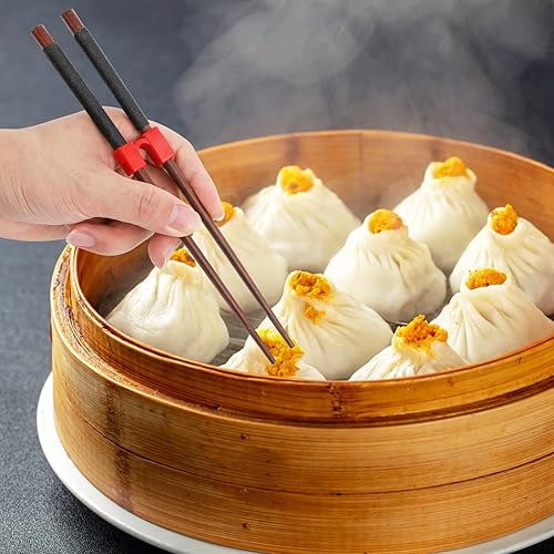 Miniatura 6 de 16 palillos reutilizables para ayudantes, bisagras de palillos de entrenamiento, palillos de práctica para adultos, niños, principiantes,