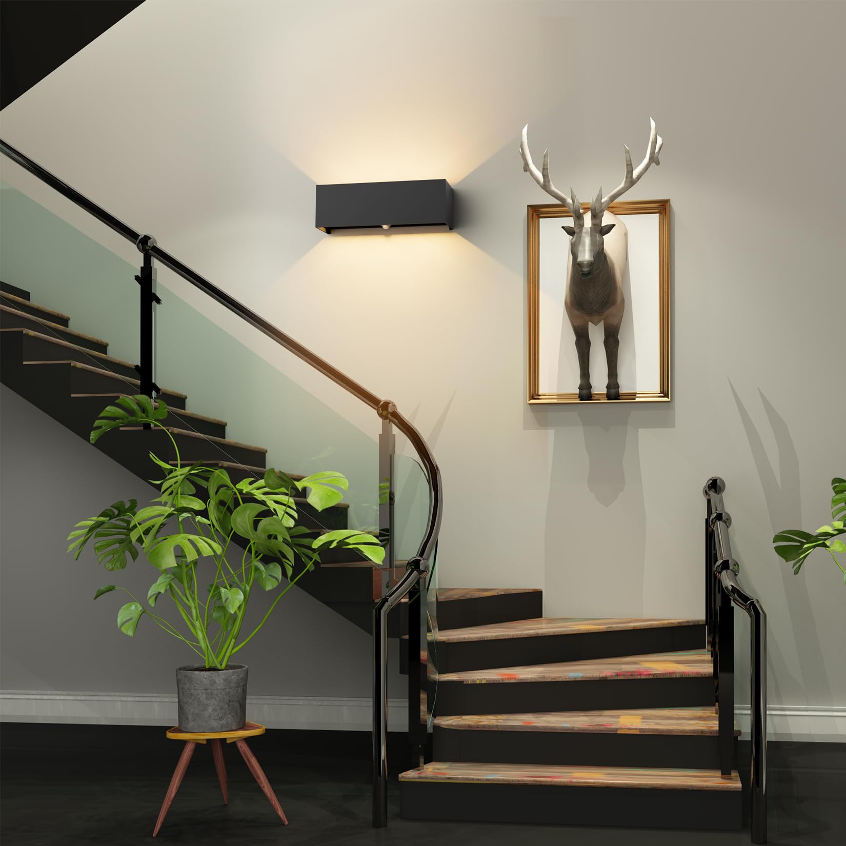 NETTLIFE LED -apparaat van 5W, 2 stuks - wandlamp voor binnen - en