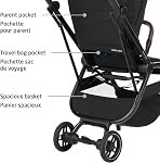 Maxi-Cosi Leona Ultra-Compact Lightweight Stroller – City Travel Stroller with One-Hand Fold, Reversible Reclining Seat, Adjustable Height, Shock-Absorbing Suspension, Large Canopy & Car Seat Compatibility