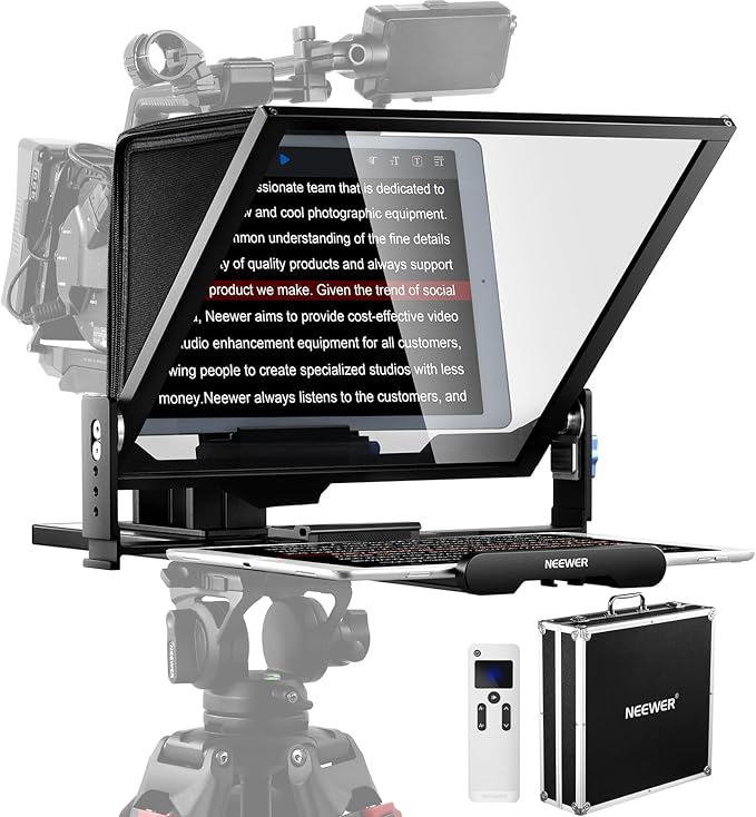 NEEWER Teleprompter X17 with RT110 Remote & APP Control (Bluetooth