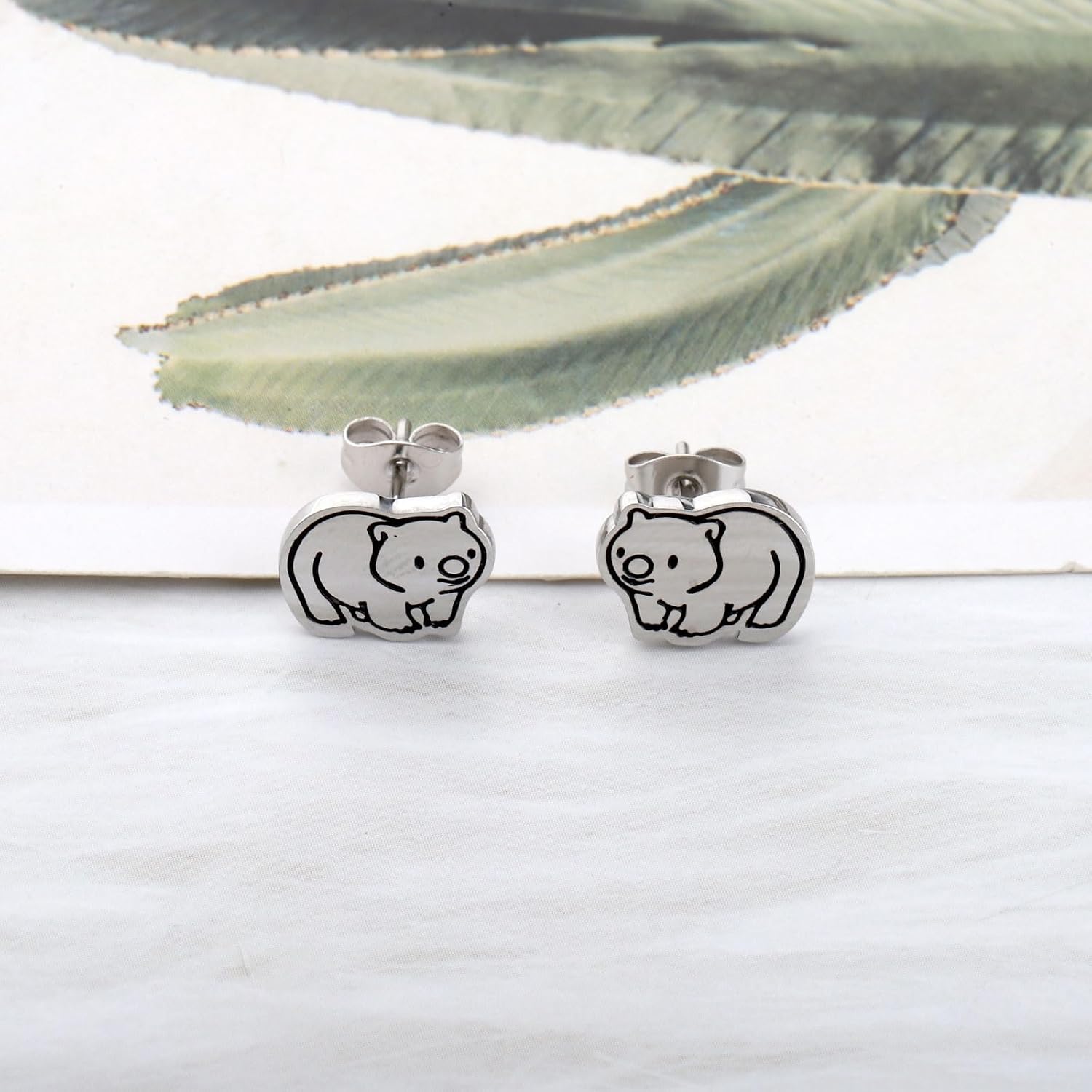OKEYCH Wombat Lover Gift Wombats Stud Earrings Who Loves Wombats Jewelry Wombat Merch