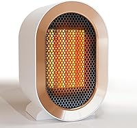 Swocky 1200W Portable Ceramic Space Heater - Fast Quiet Desk Heater for Office Bedroom Large Room (White)