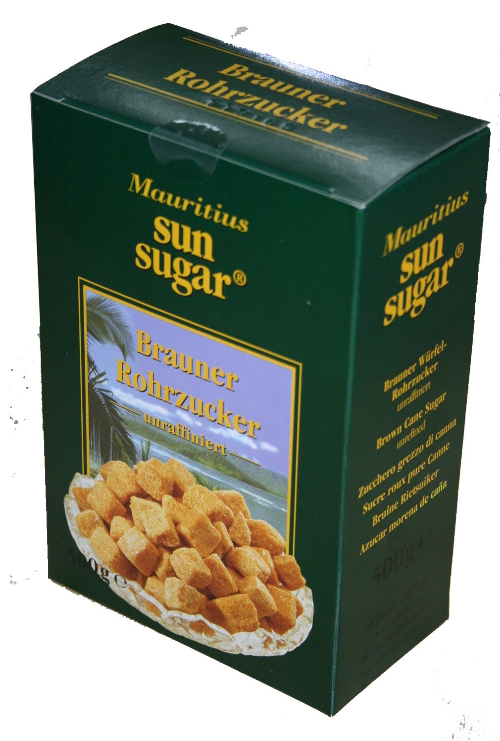 6x 500g Brauner Rohrzucker Mauritius Sun Sugar unraffiniert
