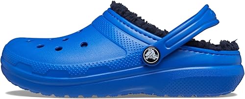 Crocs - Zuecos infantiles unisex con forro clásico