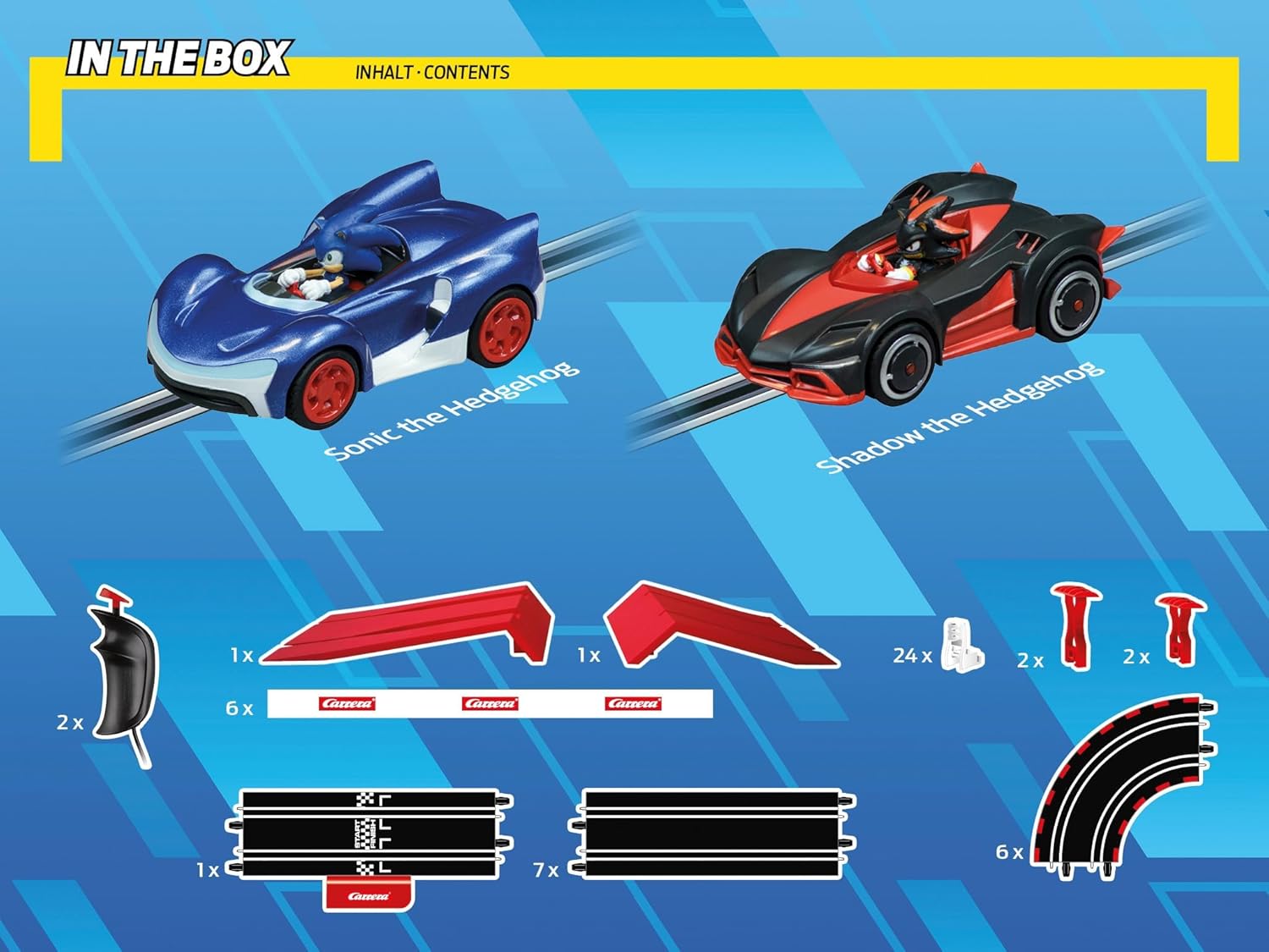 Contents of Carrera GO!!! Sonic the Hedgehog set