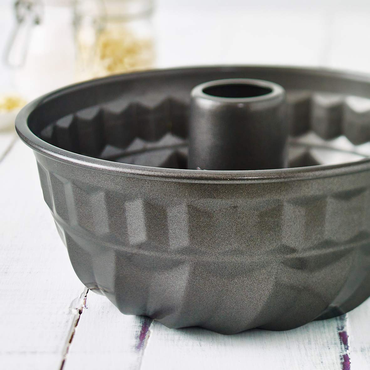 Birkmann "Easy Baking bundt Pan, Metallo, Grigio, 22 cm