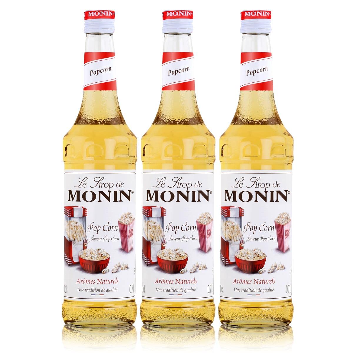 Monin Sirup Popcorn, 0,7L 3er Pack