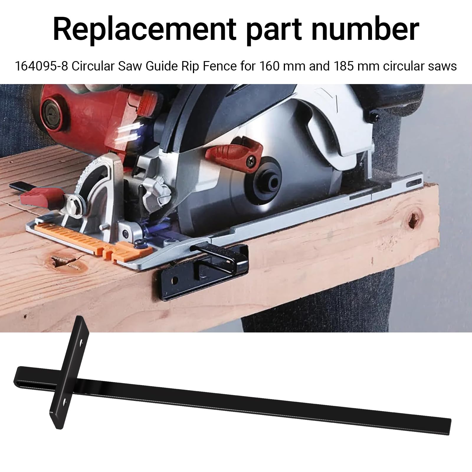 164095-8 - Kit de repuesto para sierra circular para sierras circulares multiusos 5005BA, 5007NB, 5057KB, BSS501, 5704R, color negro, 2 paquetes