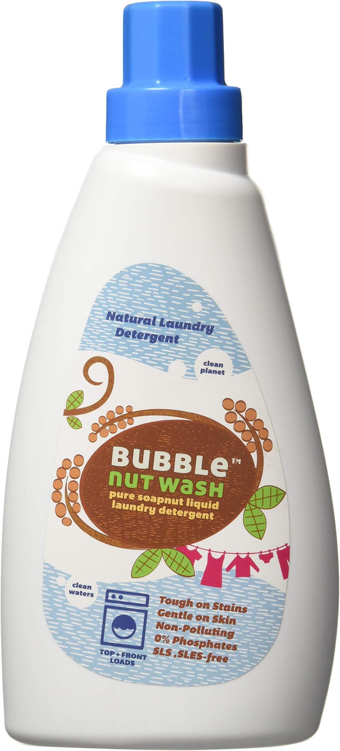 BubbleNut Wash Laundry Detergent Liquid - Natural, Organic, Baby safe, Made from Soapnuts (500 ml)