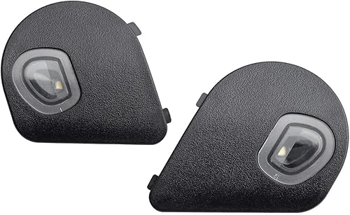 Miniatura 7 de HERCOO Luz LED de señal de giro para espejo lateral izquierda y derecha, lente de cubierta transparente para 68302828AA 68302829AA compatible con