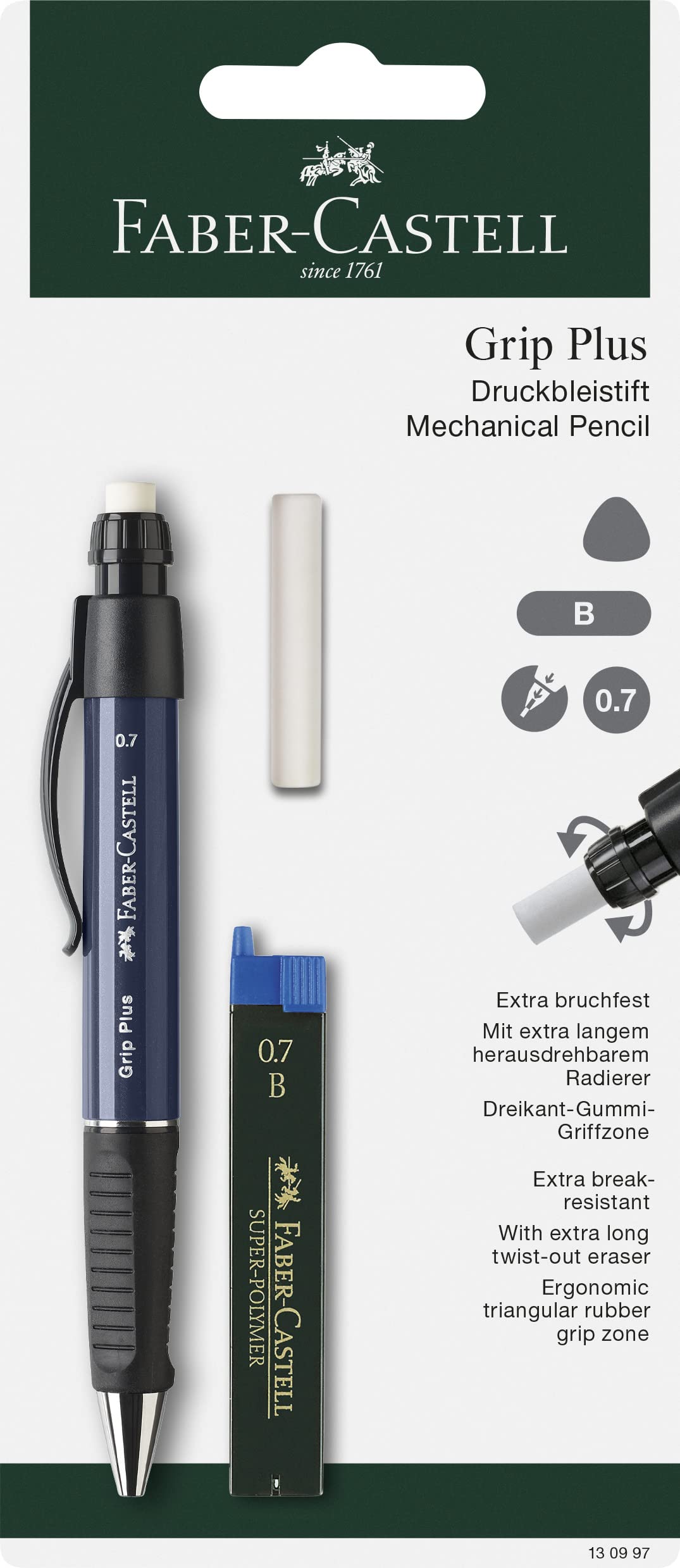 Amazon.com : Faber-Castell 130997 Grip Plus Blister Mechanical