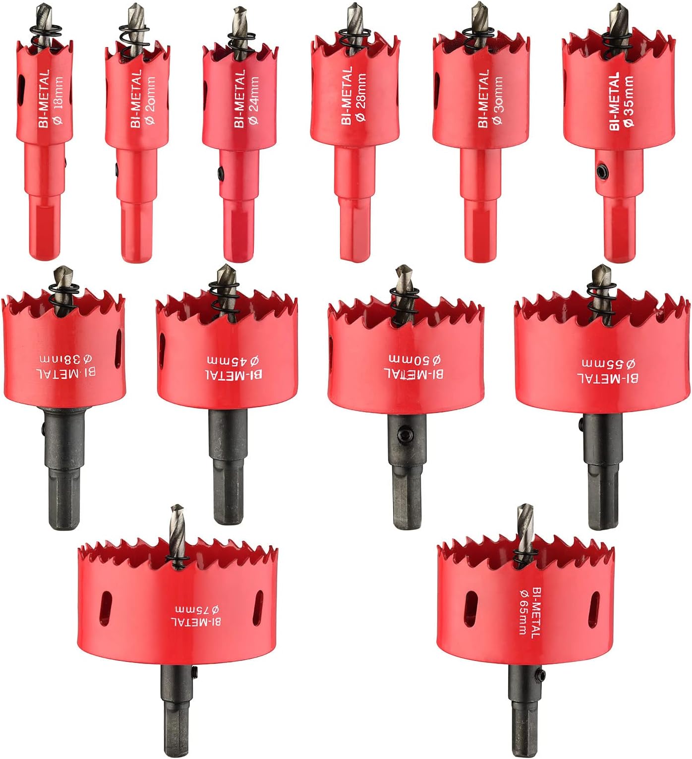 Bi-Metal 12PCS Hole Saw Kit