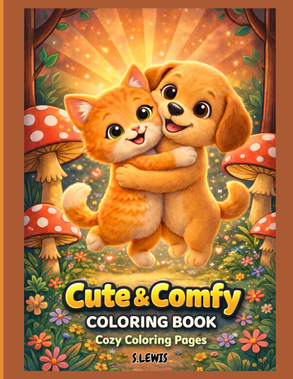Cute & Comfy Coloring Book: Featuring Bold And Easy Coloring Pages: Perfect For Relaxation And Stress Relief Fun