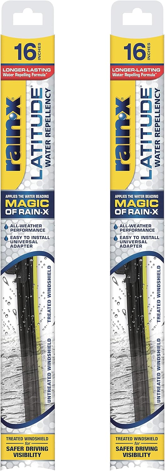 RainX 810204 Latitude 2In1 Water Repellent Wiper Blades, 16 Inch