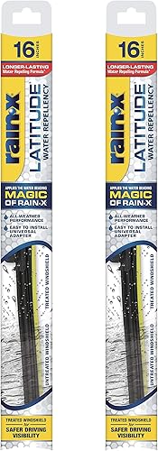 Miniatura 36 de Rain-X 5079272-2 Latitude Escobillas Limpiaparabrisas 2 en 1 Repelentes al Agua, limpiaparabrisas de 14 pulgadas (paquete de 1), limpiaparabrisas
