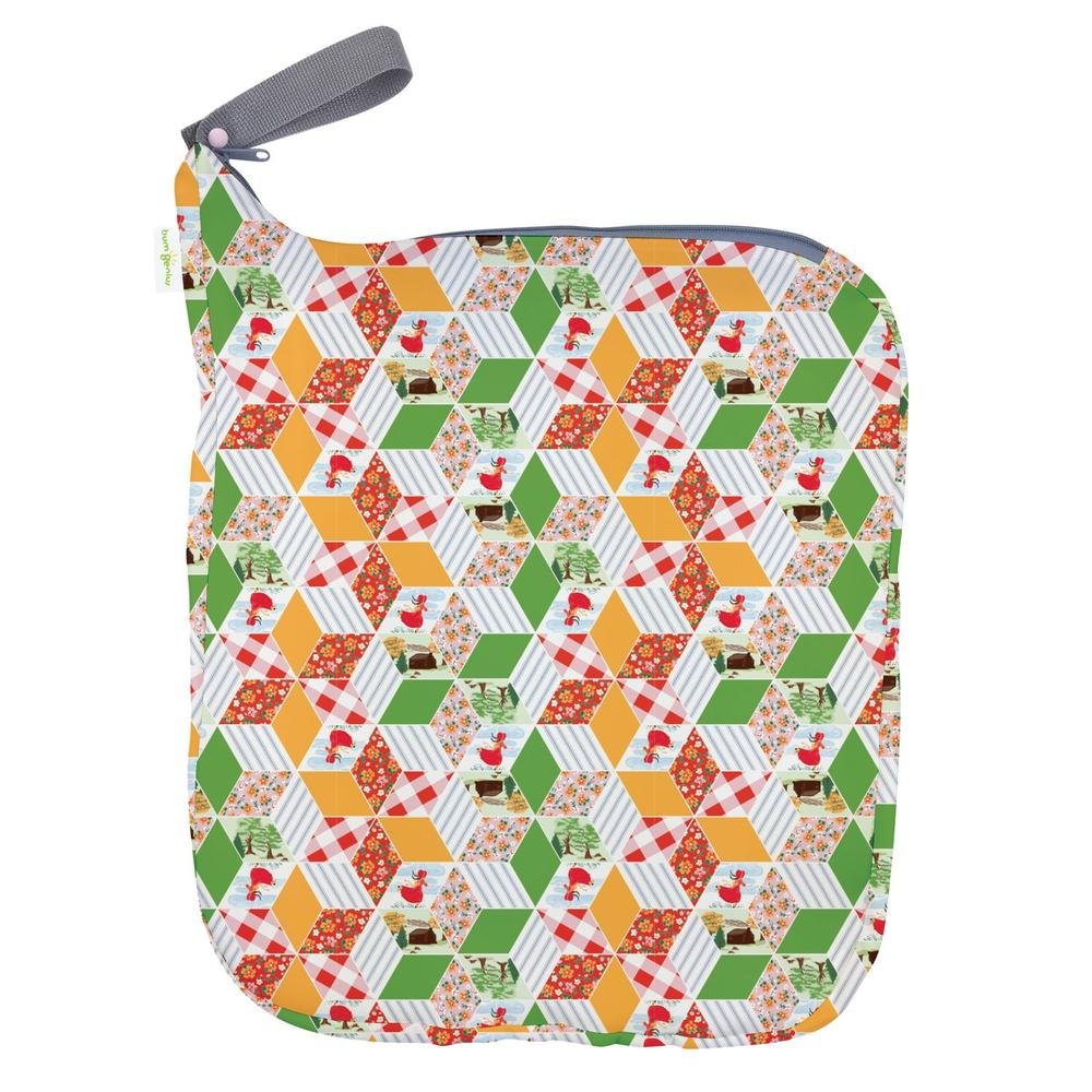 bumGeniusWeekender Wet Bag - Holds 6 to 10 Diapers (Patchwork)