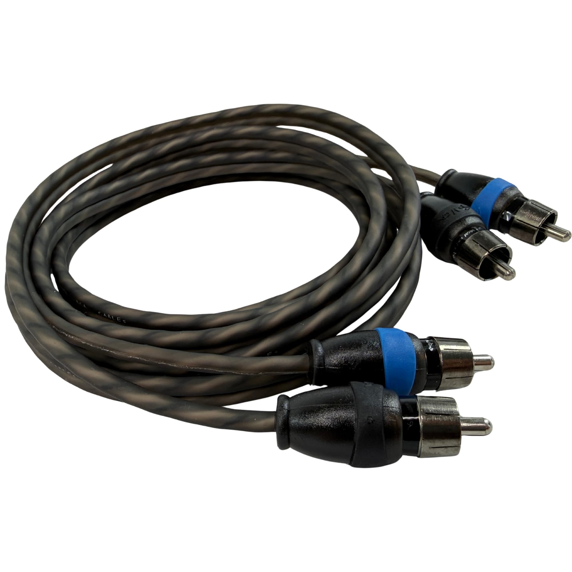 Cielo alto 2 canales de audio coche trenzado 6 ft RCA Cables con 6 de cobre libre de oxígeno