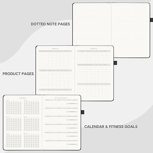 Miniatura 5 de &And Per Se Diario de entrenamiento físico para hombres y mujeres, planificador de libros de registro de entrenamiento con dieta diaria, seguimiento