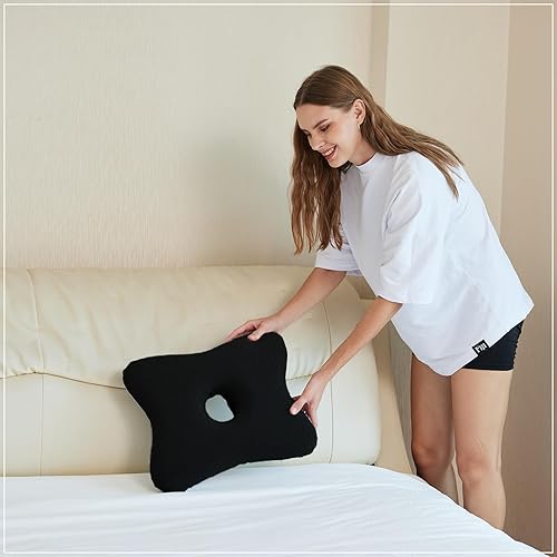 Miniatura 7 de Almohada para piercings  Almohada de espuma viscoelástica para personas que duermen de lado, almohada con un orificio para la oreja para aliviar el