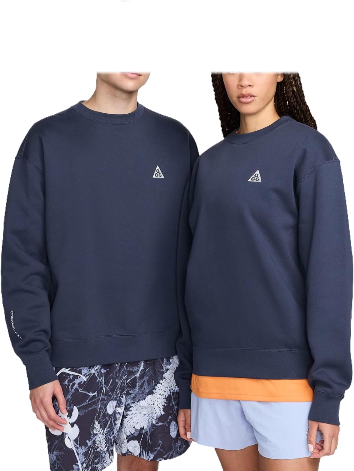 Nike ACG Therma-FIT Fleece Crew (DX9611-437, Thunder Blue/Summit White)