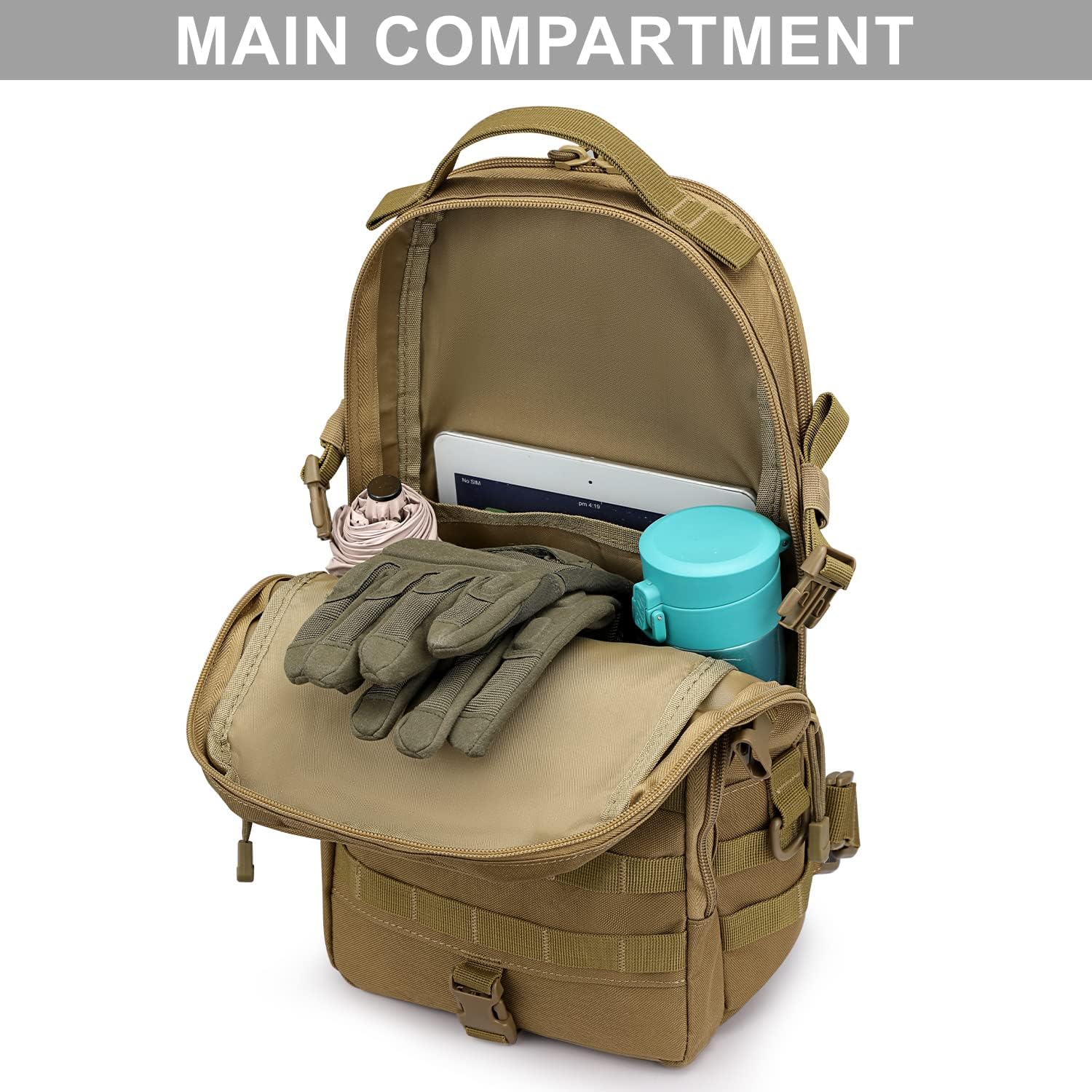 G4Free EDC Bag Tactical Sling Bag Backpack Molle Chest Shoulder Assault Pack Rectangular Outdoor Daypack - Image 4