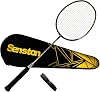 Senston Badminton Racket 100% Full-Carbon Lightweight Badminton Racquet With Grip And Badminton Bag