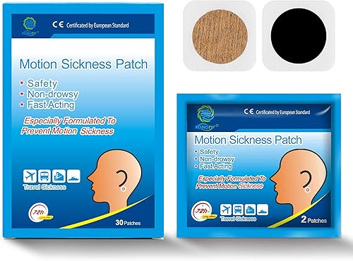 KONGDY 20 parches para mareo por movimiento para crucero