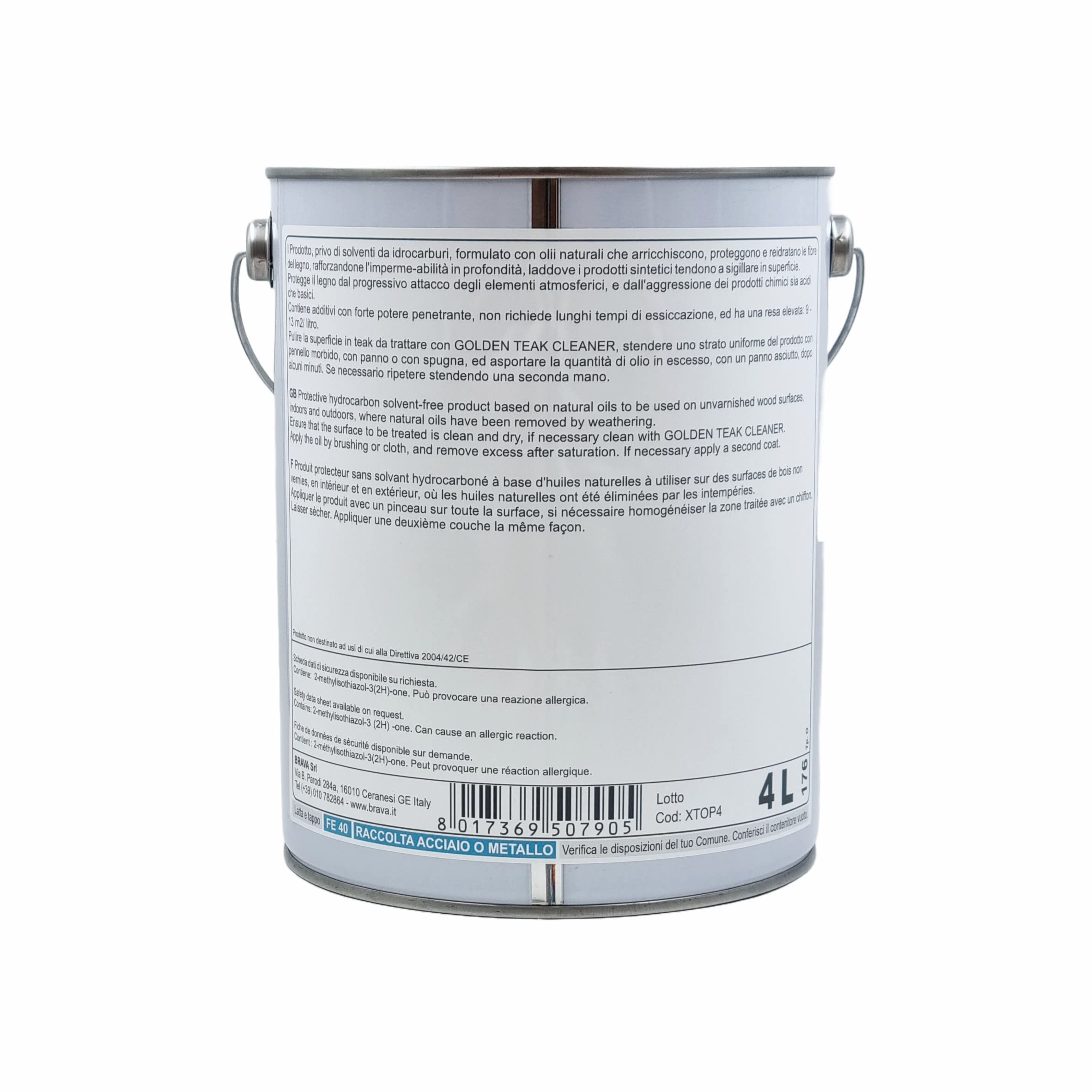 Iosso Europa Golden Teak Oil PRO conf. 4 Litri