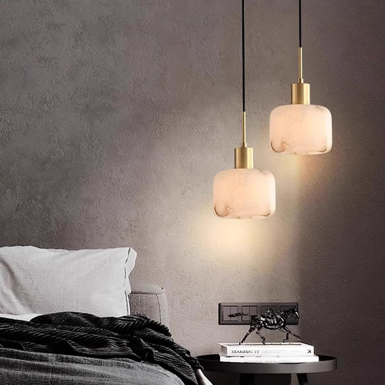 Lampada a sospensione in marmo naturale Illuminazione domestica