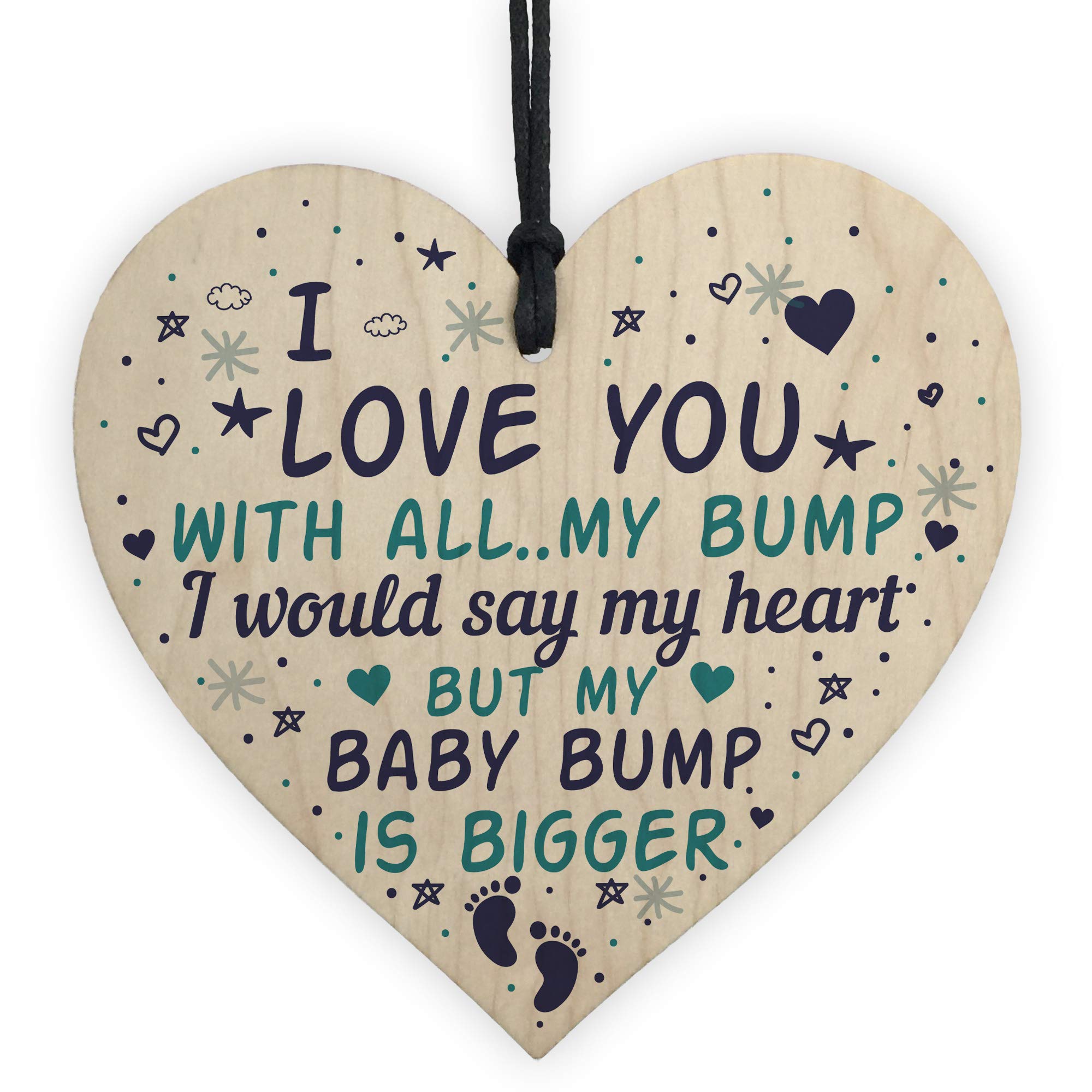 Red Ocean I Love You Plaque Daddy To Be From Bump Valentines Anniversary For Husband Boyfriend Keepsake