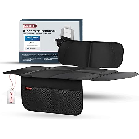 LIOOBO Rücksitzkissen Auto - Atmungsaktive Sitzschutzmatte 133x49,5cm Schwarz