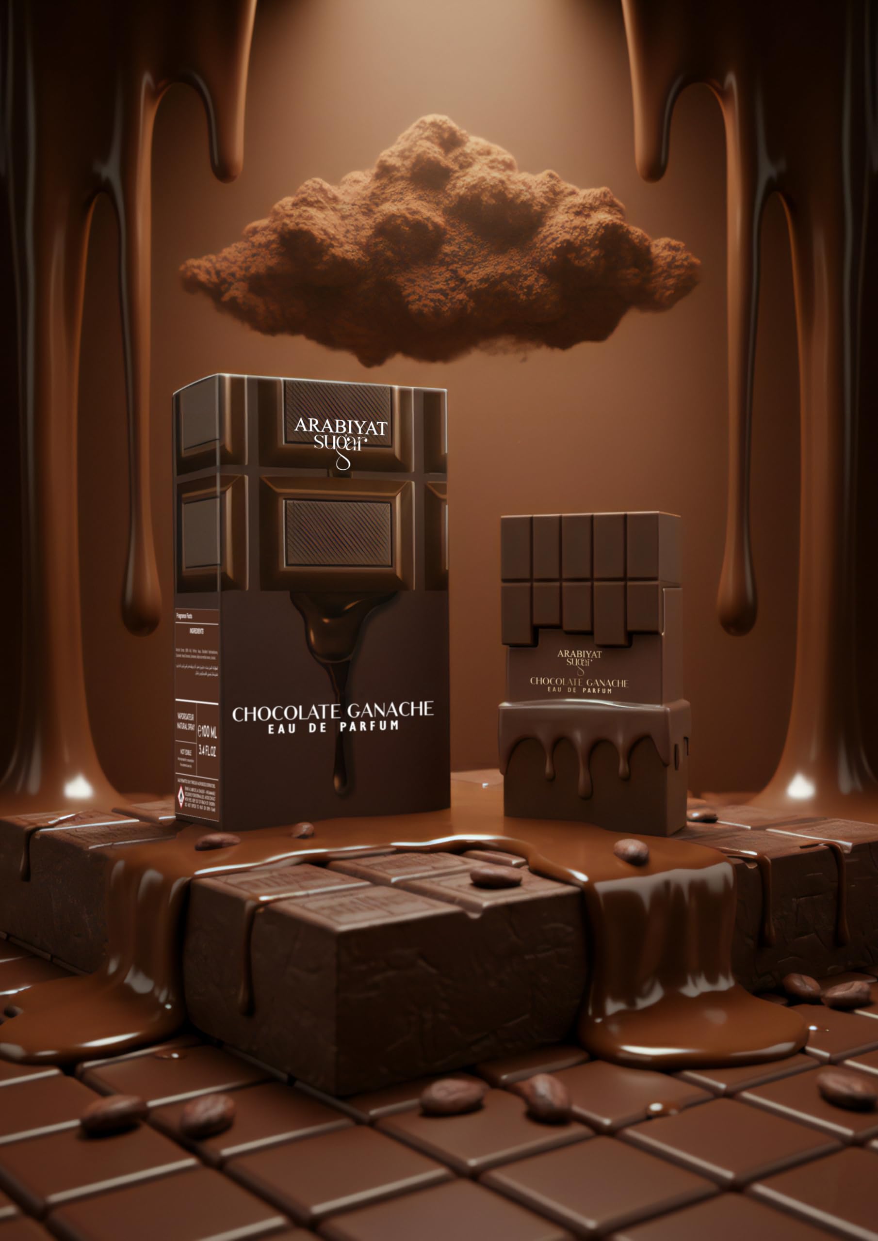 Arabiyat Sugar Chocolate Ganache Eau de parfum unisexe 100 ml Fabriqué aux Émirats arabes unis