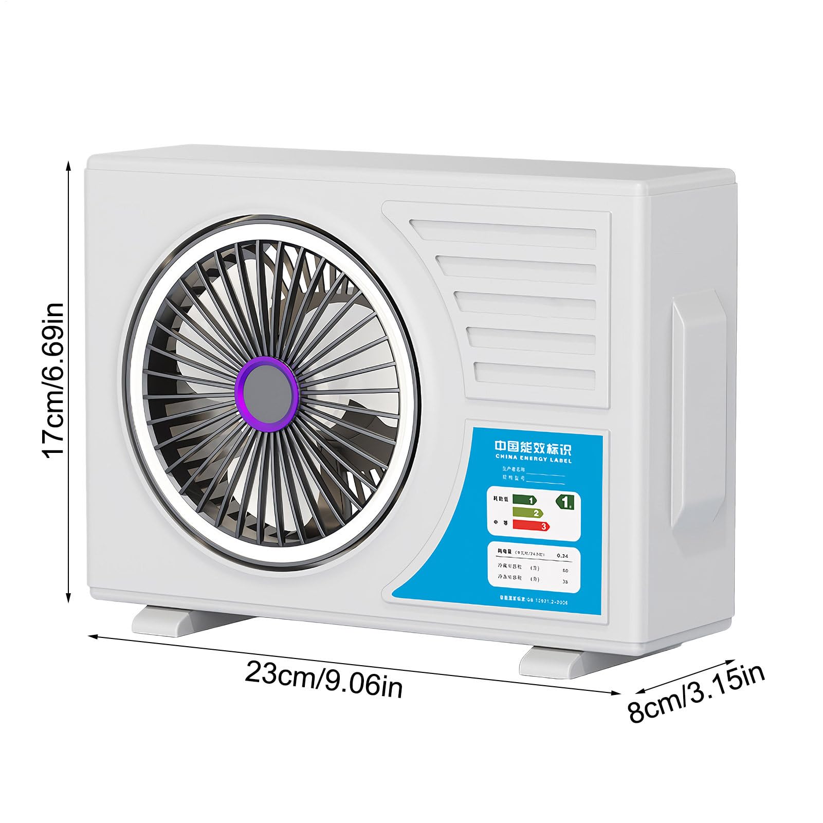 Ventilatori da tavolo per la camera da Ricaricabile con Angolazione | Ventilatore Portatile da Tavolo per Comodino per Casa Scuola Ufficio Esterno Campeggio Viaggi Picnic