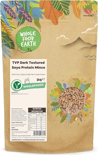 Wholefood Earth Protéine de Soja Texturée Non-OGM 1kg - Vegan Complète Plant-Based - 4