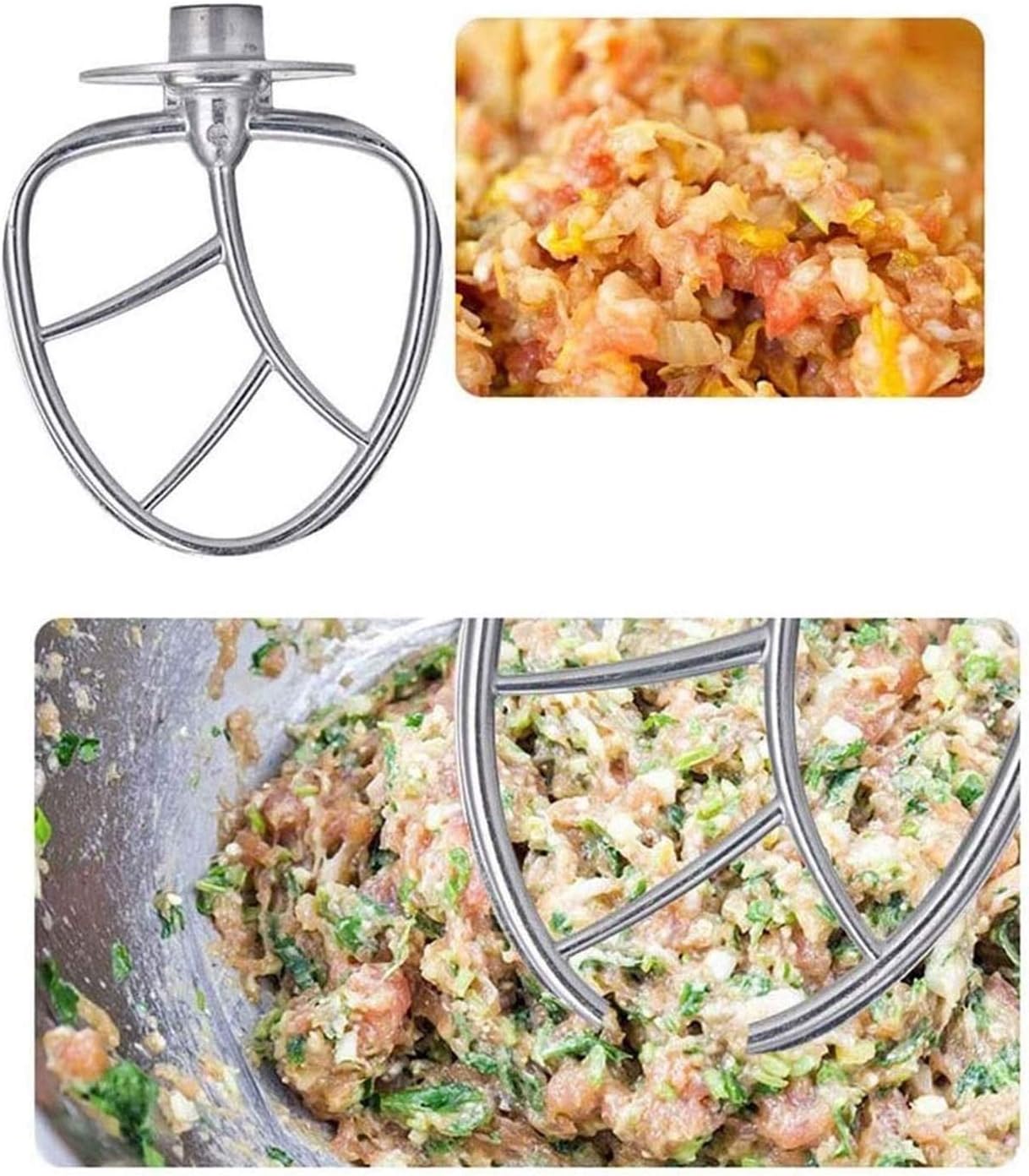 Stand Mixer 600W 6-Speed Electric Kitchen Mixer with Dishwasher-Safe Dough Hooks Flat Beaters for Most Home Cooks