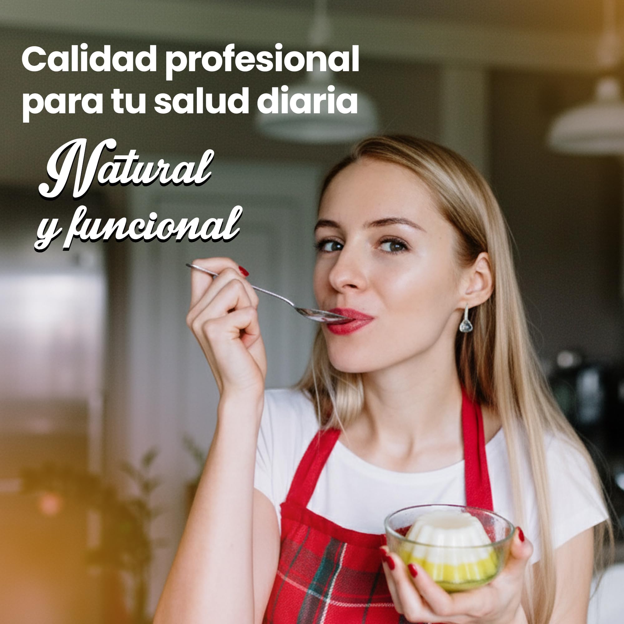 Snadi Gelatina bovina Polvo | 1 kg | 100% Pura, Sin Sabor y Calidad Profesional | Rica Aminoácidos Precursores Colágeno | Repostería, Postres y Salsas | Fácil Disolución Textura Perfecta