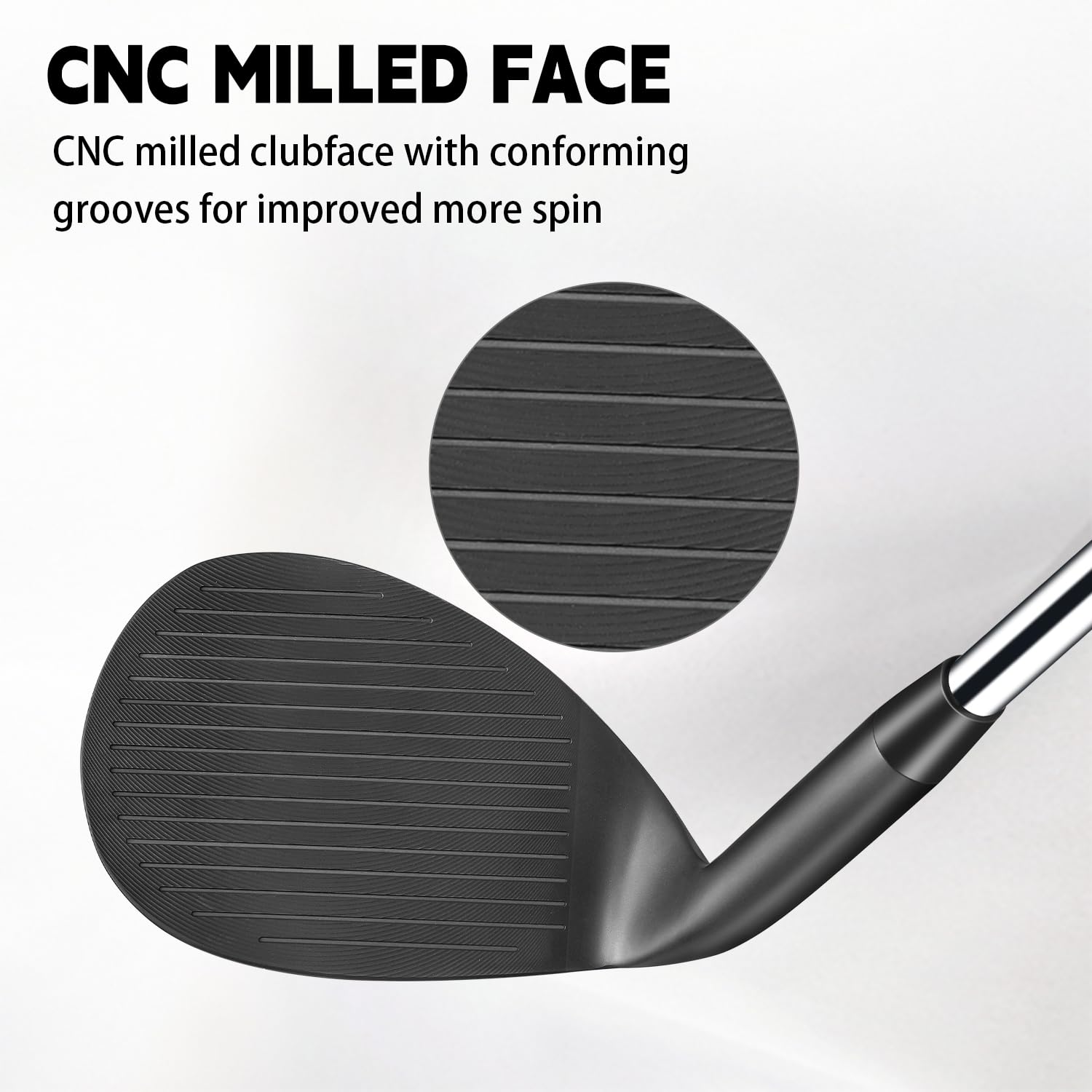 Juego de cuñas de golf forjadas para hombres o individuales de 48/50/52/54/56/58/60 grados, cuña de arena para mano derecha, cara fresada para más giro, fácil de escapar del búnker