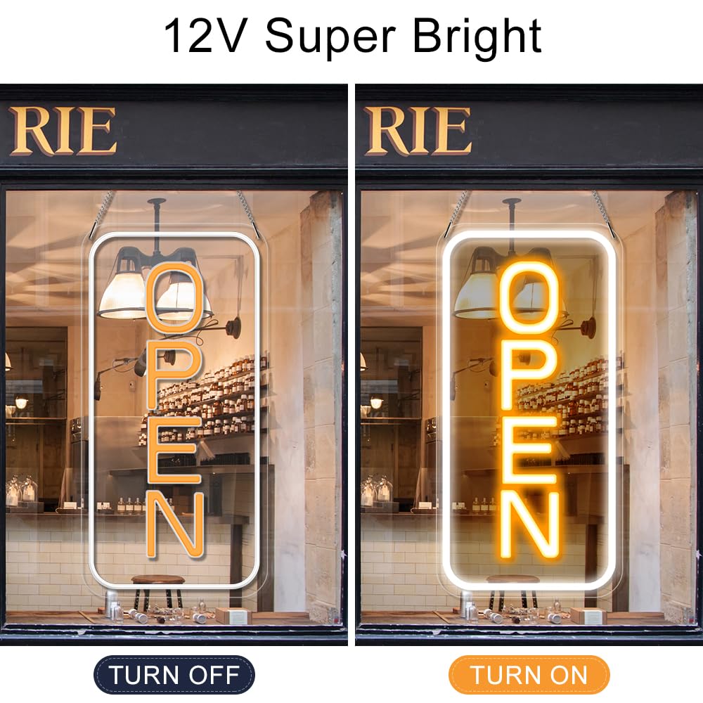 Snapklik.com : LED Open Sign 23x12 Inch Super Large, 12V Super Bright ...
