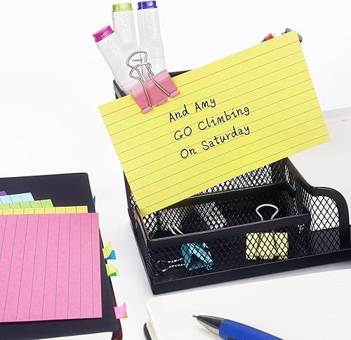 Miniatura 6 de Tamaki Tarjetas de índice de colores de 3 x 5, tarjetas flash a rayas para escuela, 200 unidades, tarjetas flash para el hogar y la oficina para