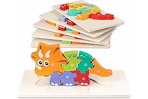 Quanquer Wooden Puzzles for Kids 2-4