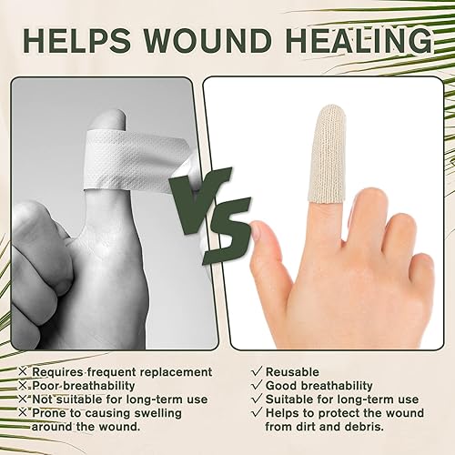 Miniatura 4 de Evridwear 20 fundas de algodón de alta calidad para cuna, para proteger las puntas de los dedos, eccema de manos, grietas de la piel, callos,