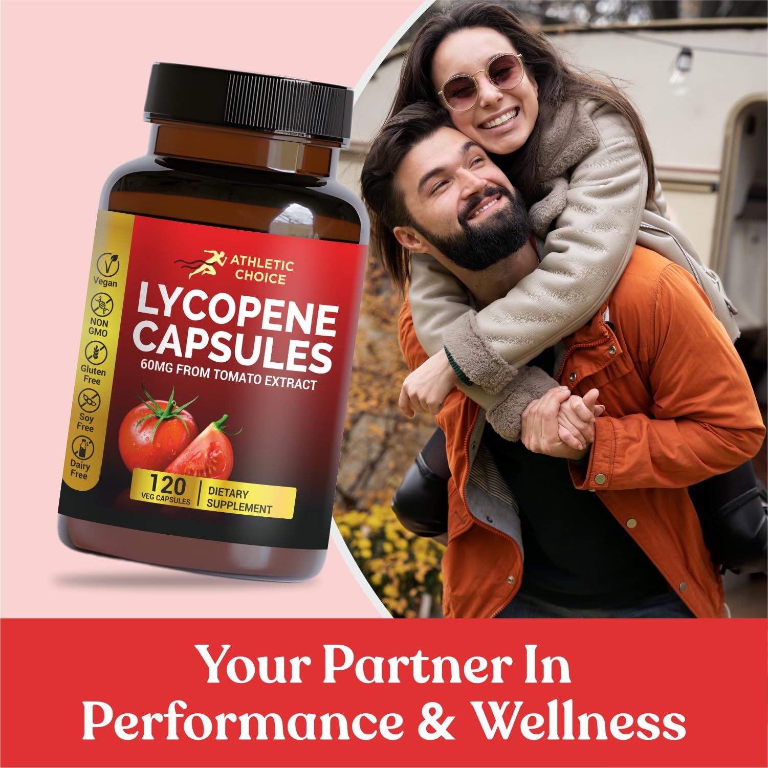 Lycopene Supplement for Men 60mg, Natural Tomato Extract Powder, 120 Veggie Capsules, Carotenoid Supplement for Daily Wellness, Vegan, Non-GMO & Gluten-Free Lycopene Complex — Amazon image 9