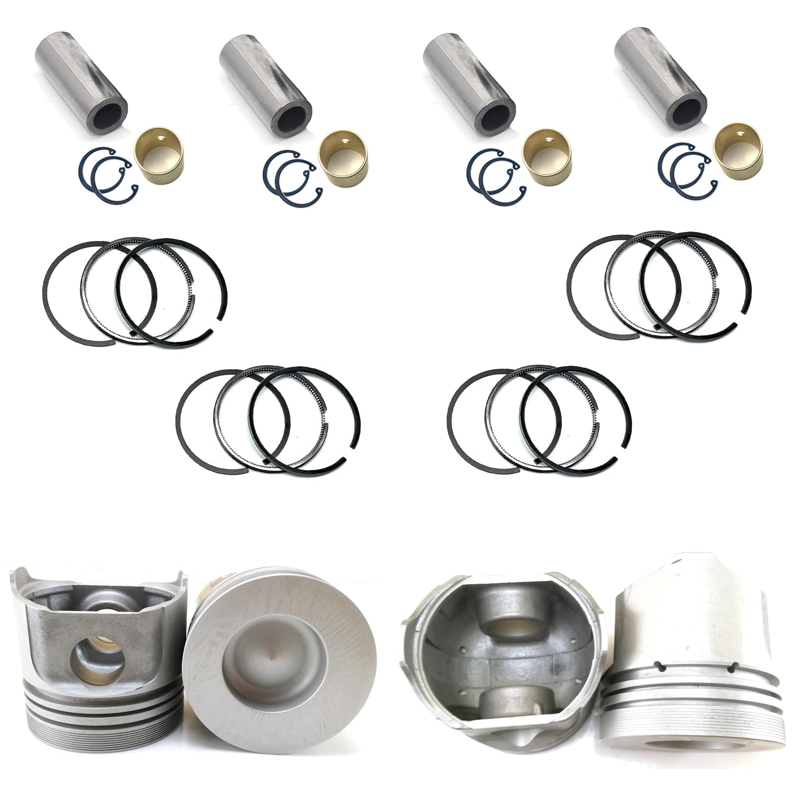 Amazon.com: SHESWEET V2203 Piston kit 87.5MM (STD Size+0.5MM/0.02